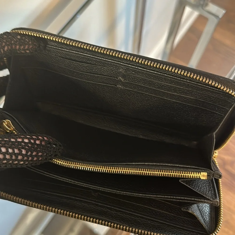 Louis Vuitton Black Monogram Empreinte Stitch Wallet, Full Inclusion! - Picture 14 of 16